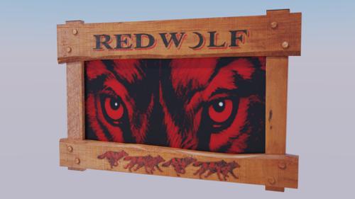Red Wolf Bar Sign preview image